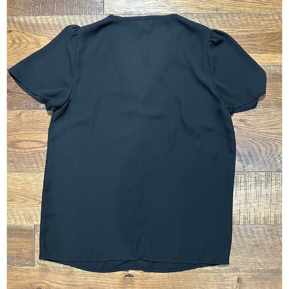 J.Crew V Neck black Bouse - Picture 2 of 4